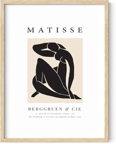 Vista 25 de HAUS AND HUES Matisse - Lámina de arte moderno minimalista - Arte de pared estético de Henri Matisse, póster abstracto para cuarto de dormitorio
