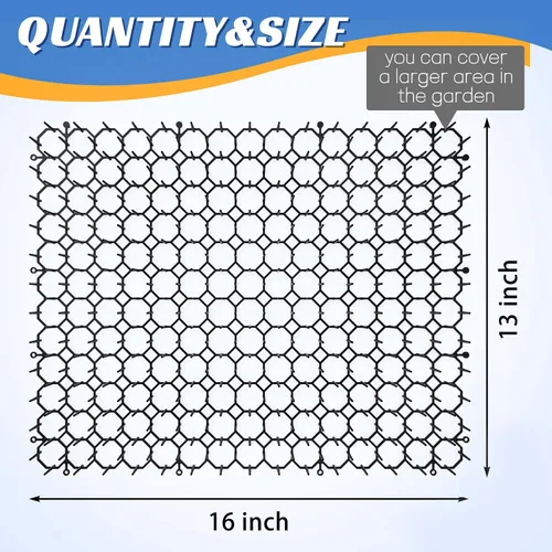 Vista 4 de Tapete de 16 x 13 pulgadas para gatos, paquete de 10 alfombrillas para gatos con púas – Solución disuasoria de mascotas para interiores y exteriores