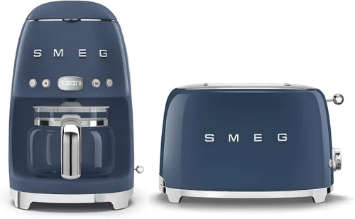 Vista 14 de Smeg Paquete de cafetera de goteo retro y tostador de 2 rebanadas (negro)