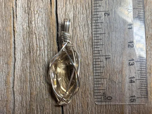 Vista 51 de 66 necklace pendant gemstones choose from moldavite, citrine, or herkimer diamond