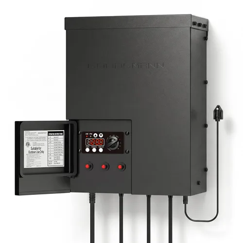 Vista 9 de GOODSMANN Transformador de bajo voltaje 45W Transformador de iluminación de paisaje para luces de paisaje de bajo voltaje con función