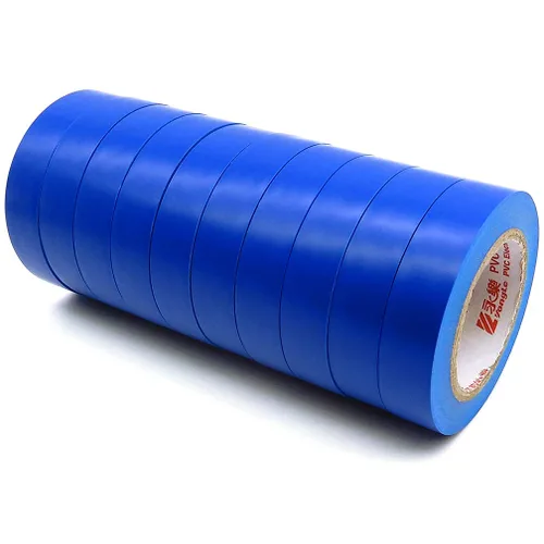 Vista 13 de Maveek 10 rollos de cintas eléctricas de PVC, autoadhesivas, impermeables, aislantes amarillas, clasificadas hasta 600 voltios y 176 °F, 0.6 x 49.2