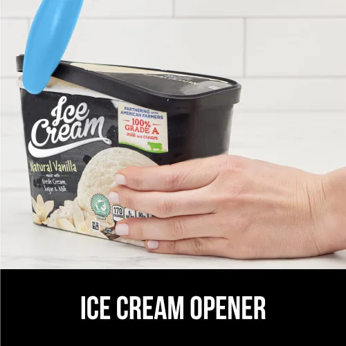 Vista 8 de Cuchara para helado premium de Gorilla Grip, apta para lavavajillas, con un mango de agarre cómodo, diseño resistente y duradero. Herramienta