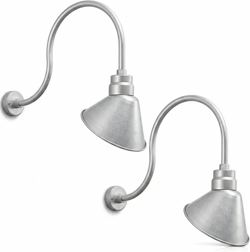 Vista 38 de Luz de letrero de cuello de cisne con pantalla angular negra satinada, 5000 Negro satinado (1 paquete)