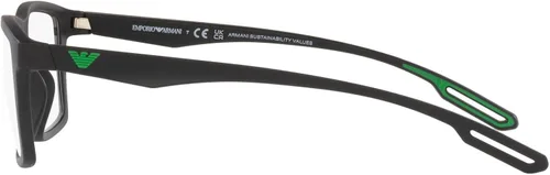 Vista 4 de Emporio Armani Men's Ea4189u Universal Fit Prescription Eyewear Frames with Two Interchangeable Sun Clip-ons Rectangular