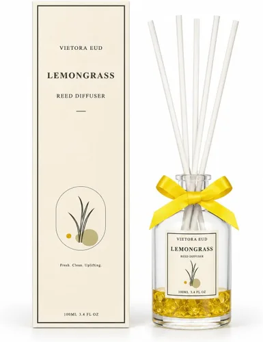 Vista 17 de Bamboo Reed Diffuser, 3.34 Fl Oz Esencial de bambú