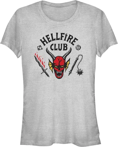 Vista 4 de Junior's Stranger Things Welcome to The Hellfire Club T-Shirt