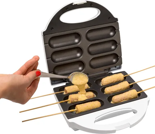 Vista 6 de Máquina para hacer perros calientes en un palo, incluye pinchos y recetas