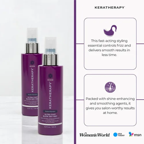 Vista 7 de Keratherapy Spray de protección de color con infusión de queratina para cabello, 4.2 onzas líquidas, 4.2 fl oz – Spray de secado con terapia