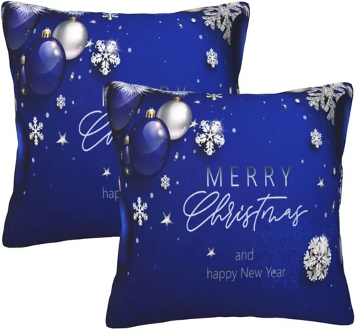 Vista 12 de Fundas de Almohada Flor de Pascua Dorada Copo de Nieve Navidad Xmas Juego de 2 Fundas de Almohadas Cuadradas Funda de Cojín Fundas de Almohadas