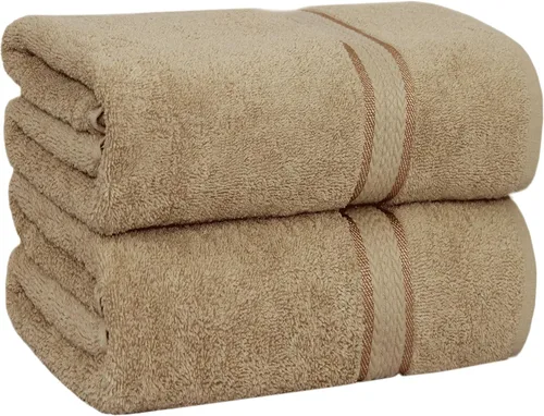 Vista 18 de Cotton Craft colección juego de 2 piezas ultra suaves, tamaño grande, 100% algodón, toalla de baño Oversized 35x70 inches Black Bath Sheet Towel