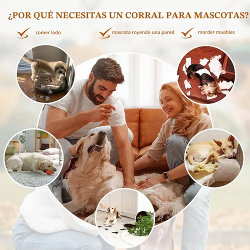 Vista 8 de Vongrasig Jaula para perros indestructible resistente de 38 pulgadas, a prueba de escape, con ruedas bloqueables, jaula para perros de doble puerta