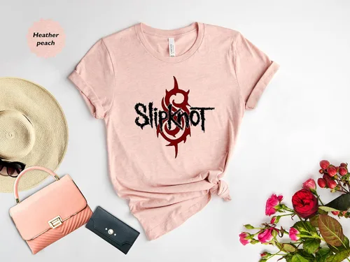 Vista 2 de Slipknot Camiseta Metal Music Shirt Blanco, Blanco