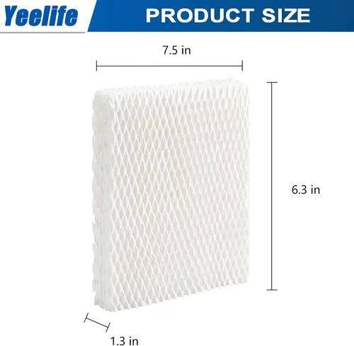 Vista 6 de Paquete de 8 filtros HFT600 de repuesto para filtro Honeywell, humidificador Honeywell HEV615, HEV620, comparado con la pieza HFT600T HFT600PDQ