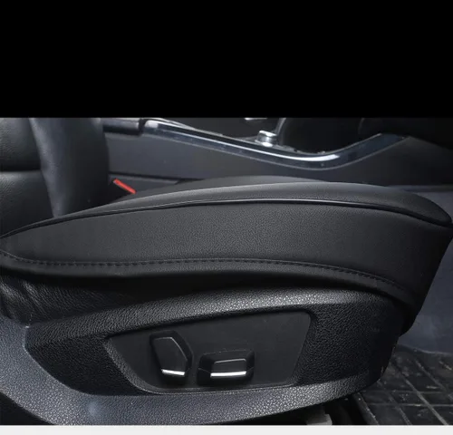 Vista 8 de Funda de asiento delantero de automóvil de piel sintética de lujo, para la mayoría de sedanes y SUV, asiento individual sin respaldo, 1 unidad