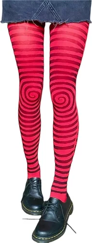 Vista 10 de RICHTRUE Whimsy Twee Funky - Mallas estampadas para mujeres, adolescentes y niñas, Emo Goth Cool 2000s Fun Printed Tights Y2k Grunge Alt Clothes