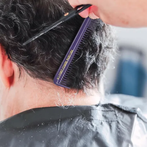 Vista 3 de Allegro Peines cónicos para el cabello, peinetas de peluquero para mujeres y hombres, 12 unidades (púrpura)