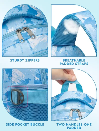 Vista 44 de BLUEFAIRY - Mochilas para niños y niñas, escuela primaria, jardín de niños