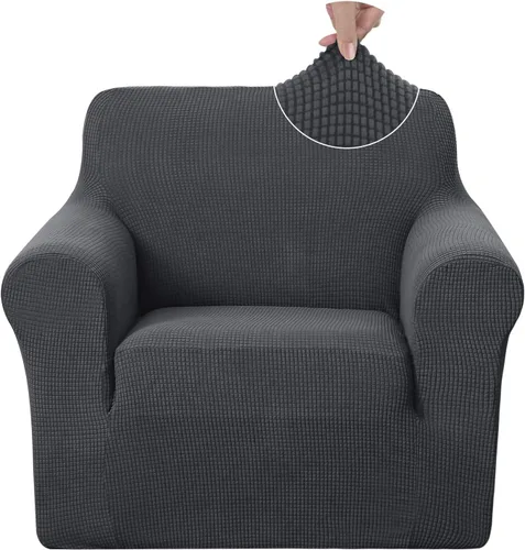 Vista 41 de U-NICE HOME Funda para sofá biplaza elástica, cubierta para sofá, funda para sillón, protector de muebles para sofá con 2 cojines, funda para sofá