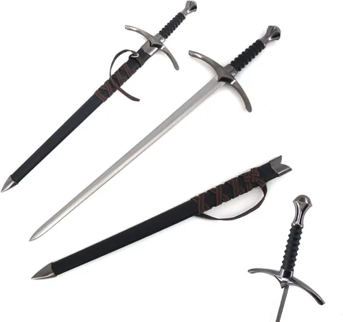 Vista 2 de Medieval Warrior Espada corta templaria con vaina