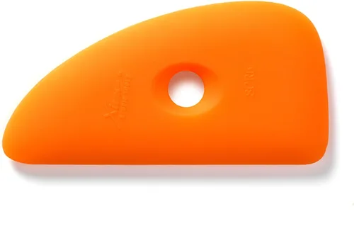 Vista 2 de Xiem Tools Costilla de arcilla de silicona suave para cerámica y cerámica (SCR1-O-10193)