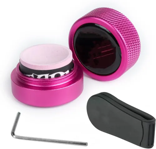 Vista 36 de TAOM - Soporte para tiza de billar, herramienta práctica redonda, accesorios de billar, mini estuche magnético para punta de tiza, contenedor
