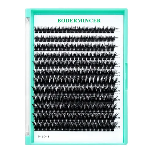 Vista 21 de Bodermincer 7D/10D/20D/30D/40D/50D/60D/80D/100D Rizo D, 240 unidades, extensiones de pestañas postizas, individuales y en racimo, pestañas falsas