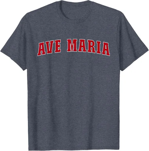 Vista 70 de Ave Maria FL Florida - Camiseta, Negro