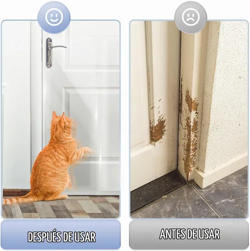 Vista 3 de Protector de arañazos de puerta contra arañazos de perros, 200 x 8.3 pulgadas, protector de arañazos para puerta de perro, cinta disuasoria ultra