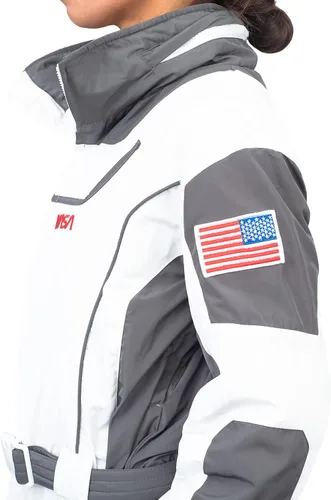 Vista 3 de Costume Agent NASA - Traje de esquí de una pieza, impermeable, resistente al viento, aislante, para hombre y mujer