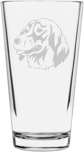 Vista 122 de Podenco Canario - Vaso de pinta de 16 onzas con temática de perro personalizado