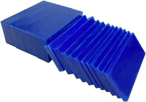 Vista 9 de Bloque de cera para tallar cera perdida, herramienta de moldeo de joyería, molde para esculpir 1 libra (bloque de cera azul)