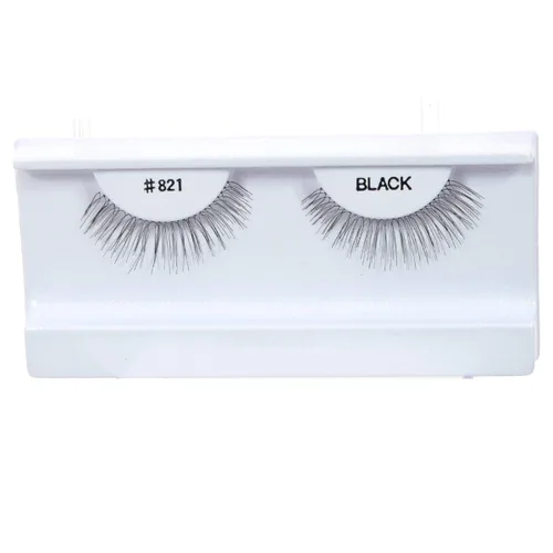 Vista 28 de 100 pares de pestañas postizas 100% cabello humano negro natural #412