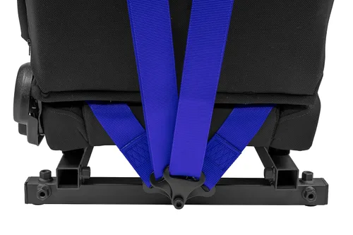 Vista 5 de OpenWheeler Racing y Flight Simulation Cockpit Four Point Harness. complemento de realidad virtual. azul