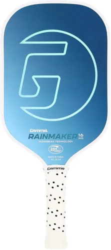 Vista 10 de GAMMA Rainmaker - Paleta de pickleball ligera, grande, cara de fibra de carbono de microcuentas para mayor giro y control, peso de giro