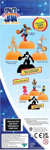 Vista 7 de Moose Toys Space Jam: A New Legacy - Paquete de 4 - Lebron, Bugs Bunny, Wile E. Coyote y 1 figura misteriosa - Banco, multicolor, 14574