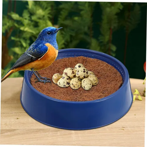 Vista 3 de 1 juego de almohadillas compactas para nido de pájaros, accesorios de anidación de palomas reemplazables para cría de eclosión adecuadas para jaula