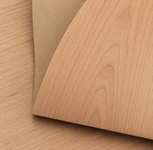 Vista 5 de Chapa de madera de birch de Edge Supply, corte rotatorio, 24” x 48”, sin pegar, respaldo de papel de 10 mil, chapa de roble de cara de grado “A