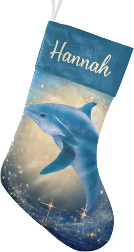 Vista 11 de Calcetines de Navidad personalizados con diseño de unicornio y flores con nombre, medias de Navidad personalizadas para decoración de fiestas
