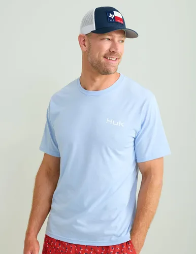 Vista 54 de HUK Mens Fishing Graphic Tee, Performance Short Sleeve, Quick-Dry Bass Bones - Búho nocturno