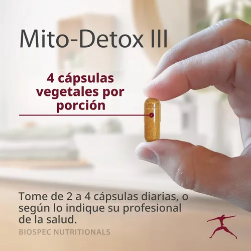 Vista 3 de BIOSPEC NUTRICIONALES Mito-Detox III (120 unidades)