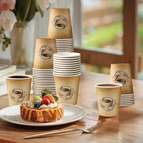 Vista 6 de Clawsoff - Paquete de 200 tazas de café desechables de 10 onzas