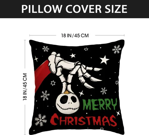 Vista 2 de Funda de Almohada de Navidad de Invierno Funda de Almohada Navideña Decoración Fiestas Decoraciones Navideñas para el Hogar Fiesta Sofá Dormitorio