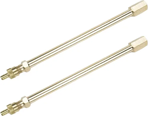 Vista 10 de Modengzhe 4 piezas de extensores de vástago de válvula de neumático de 90 grados H62, adaptadores de extensión de válvula de latón para neumáticos