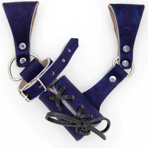 Vista 85 de Armory Replicas™ - Rana espada de cuero hecha a mano – Disfraz medieval LARP hebilla ajustable y cinturón de arma con cable soporte