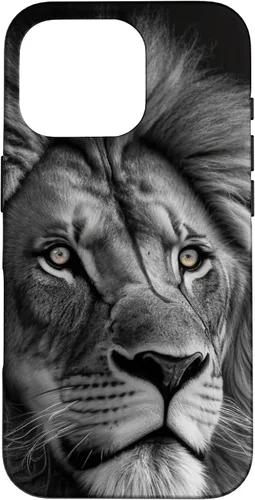 Vista 20 de Funda de retrato oscuro con cara de león para iPhone 16