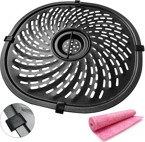 Vista 11 de Sartén para freidora de aire para instantáneos Vortex Mini horno freidora de aire de 2 cuartos de galón, placa de parrilla de freidora de aire