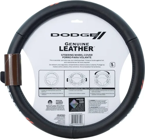 Vista 5 de Plasticolor 006790R01 Dodge/ Funda de volante de cuero genuino