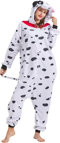 Vista 3 de HOMWERRONT Pijama de lagarto para adultos, diseño de dibujos animados, Navidad, cosplay, ropa de dormir para mujeres y hombres