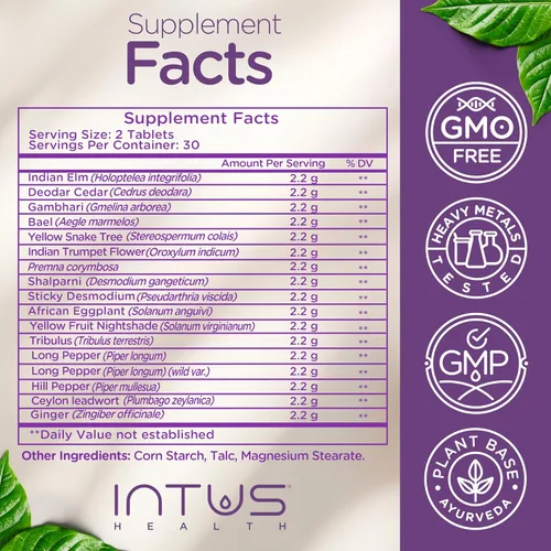 Vista 8 de Intus Heal - Suplemento de limpieza de colon y salud intestinal para hombres y mujeres, limpieza de desintoxicación ayurvédica para la salud